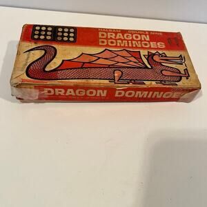 DRAGON DOMINOS, vintage Halsam double nine.